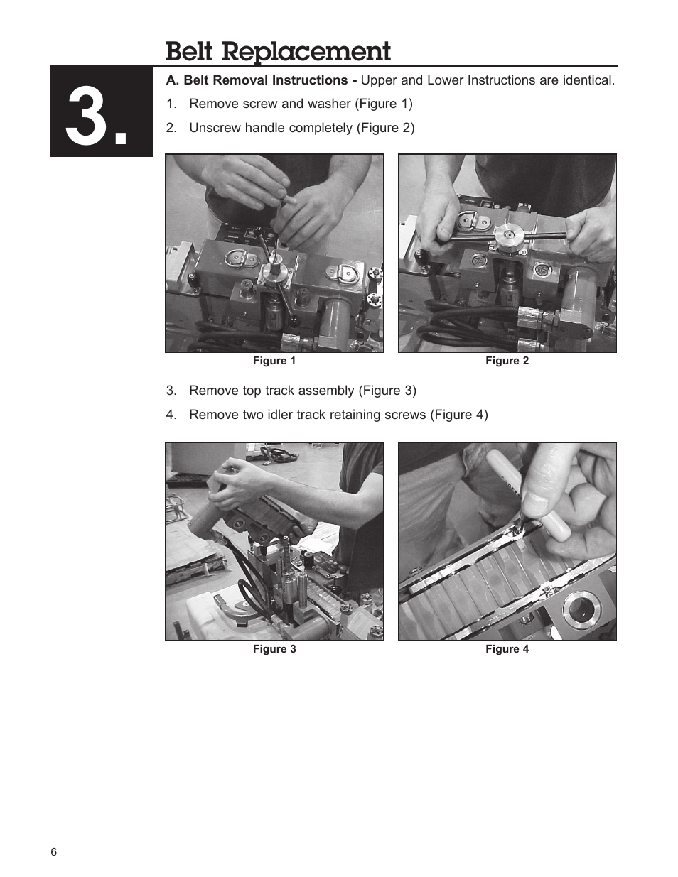 Belt replacement | Condux Micro Duct User Manual | Page 6 / 18