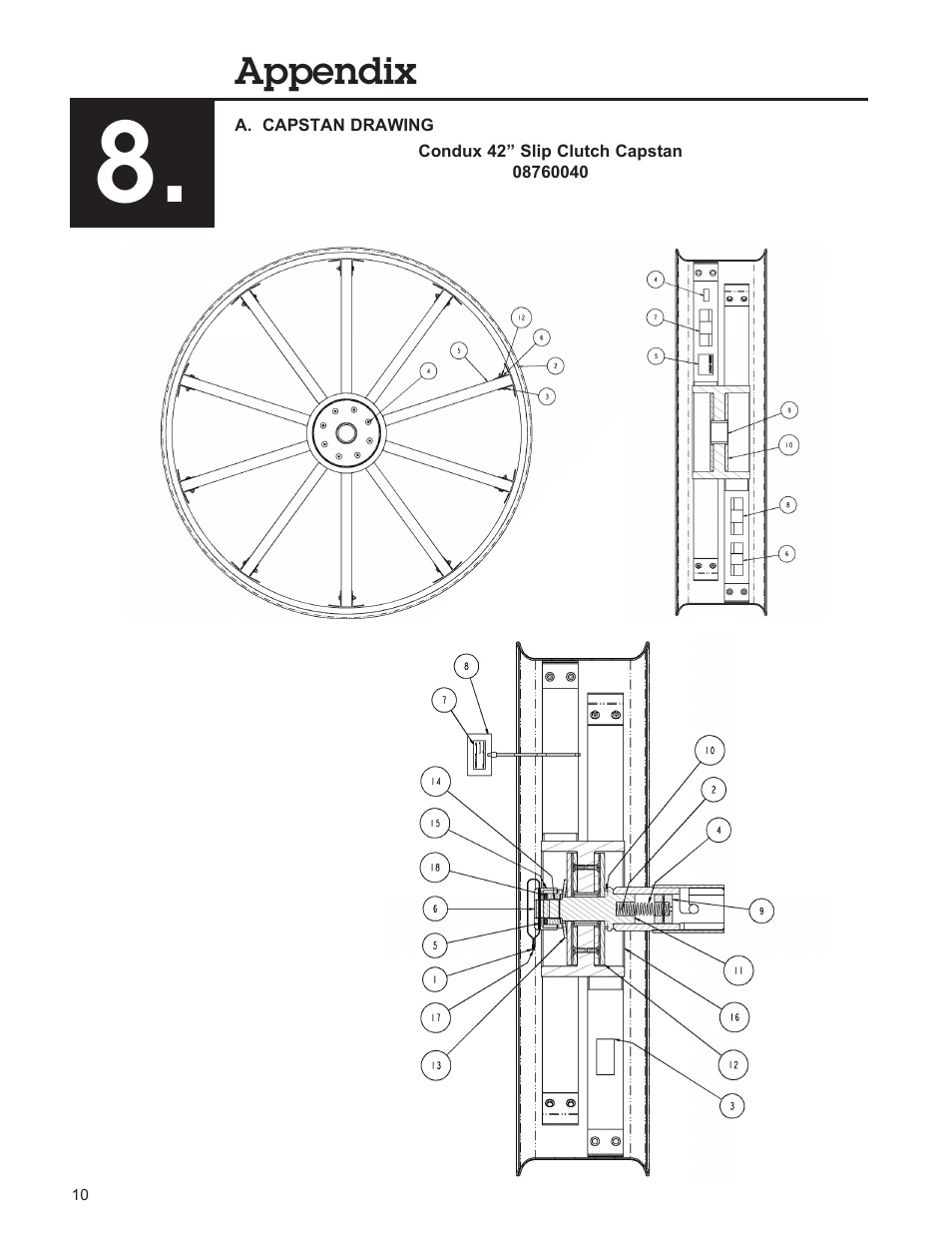 Condux Slip Clutch Capstan User Manual | Page 10 / 16
