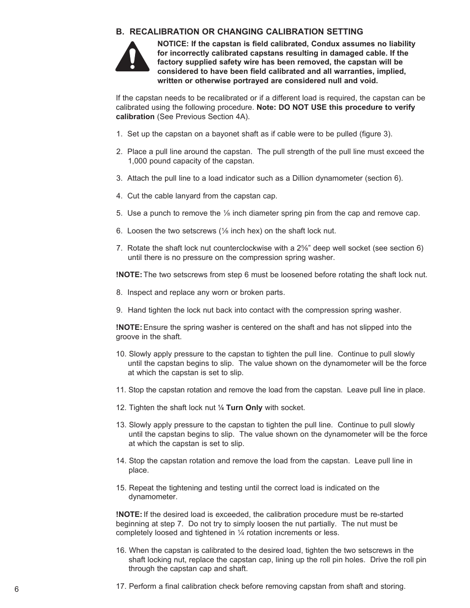 Condux Slip Clutch Capstan User Manual | Page 6 / 16