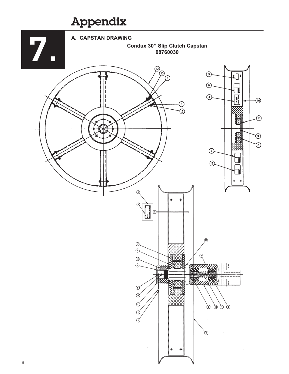 Condux Slip Clutch Capstan User Manual | Page 8 / 16