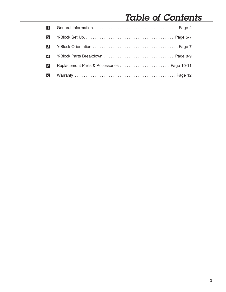 Condux Deluxe Y-Block User Manual | Page 3 / 12