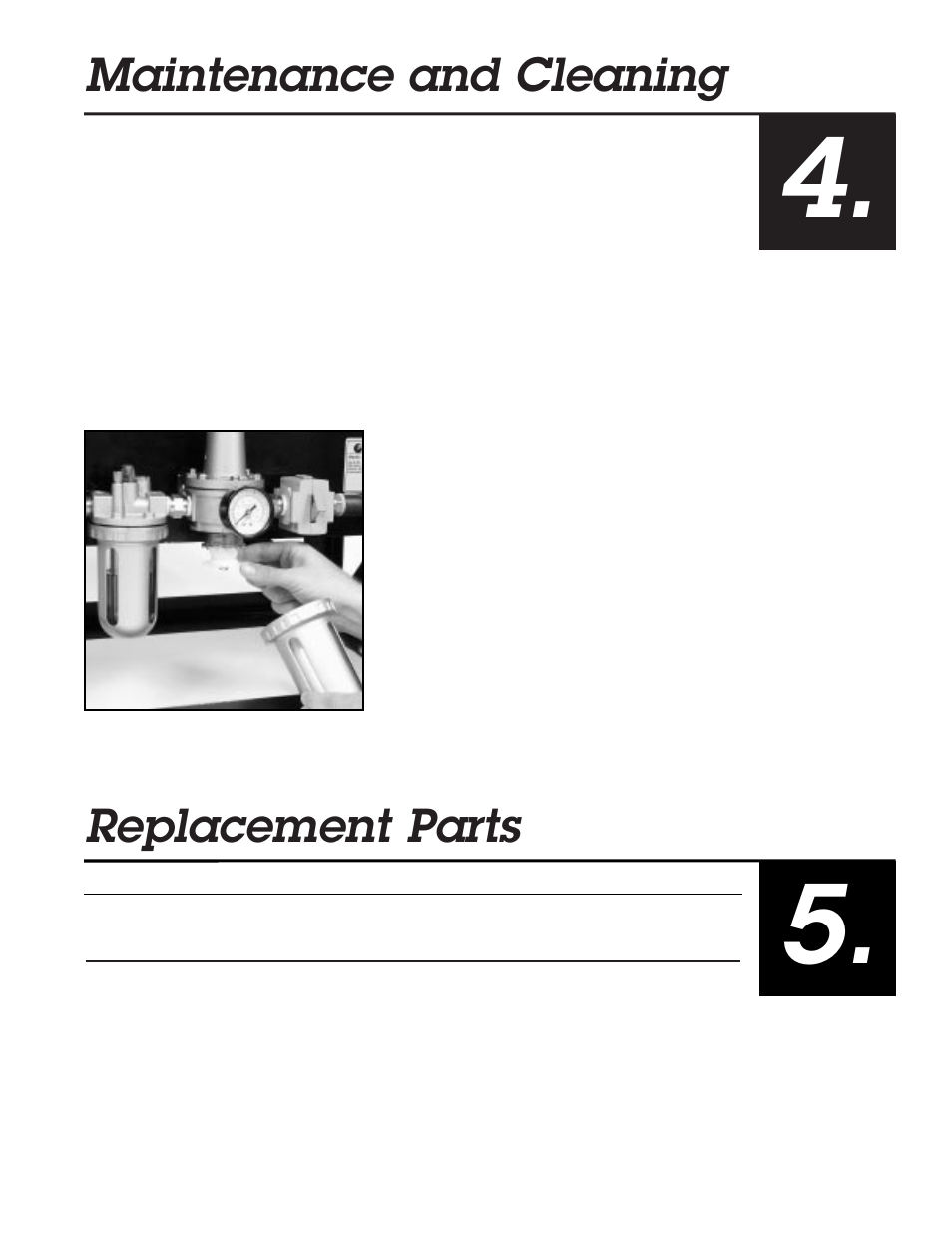 Maintenance and cleaning, Replacement parts | Condux Compressed Air Cooler User Manual | Page 7 / 8