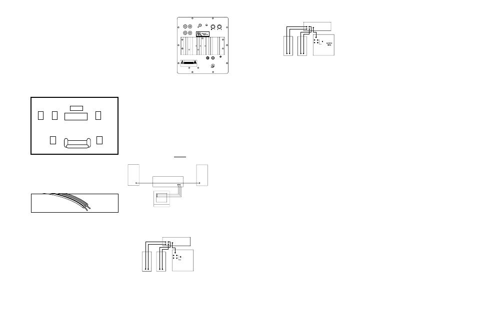 Home theater surround system diagram | Acoustic Research HC6 User Manual | Page 2 / 4