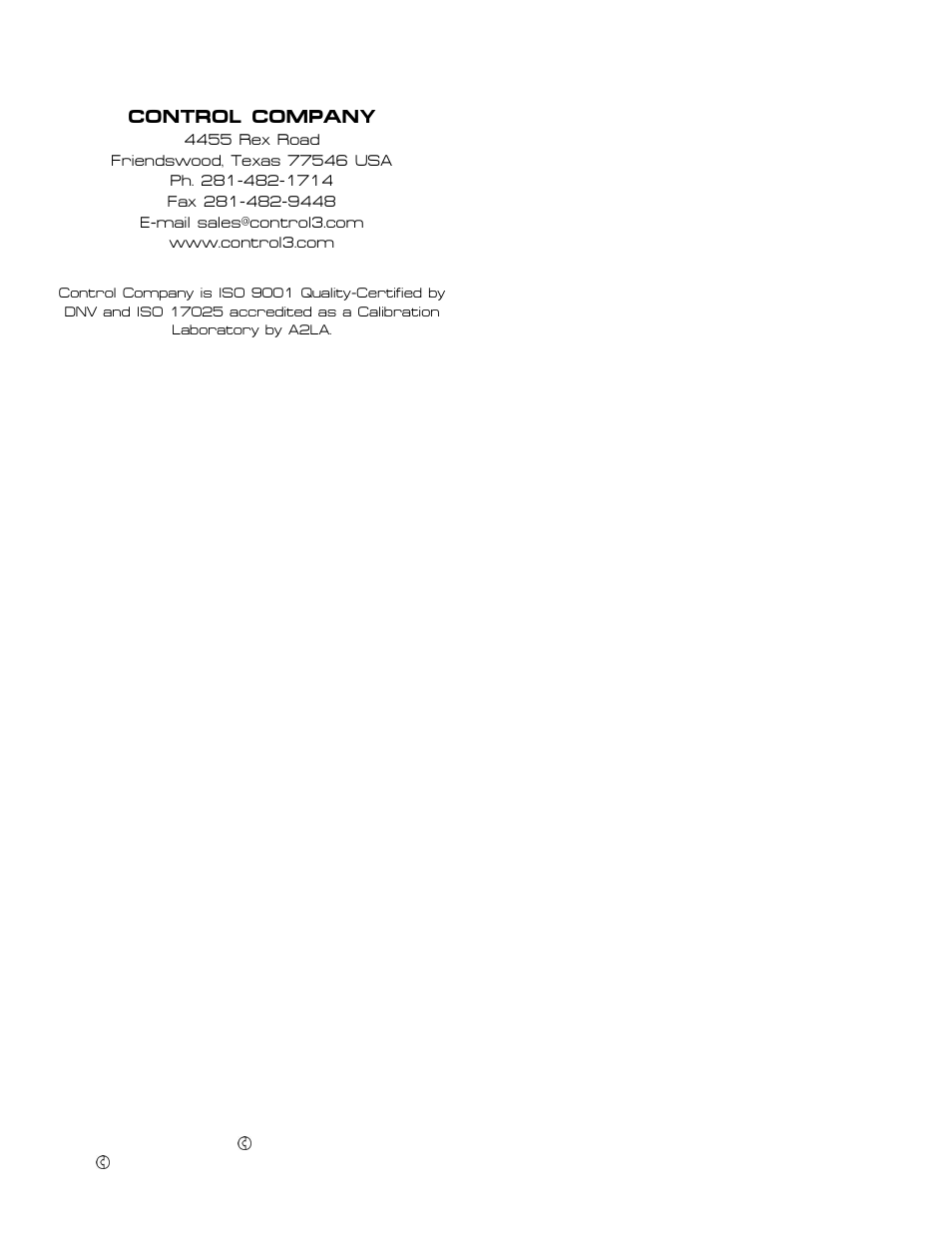 Control company | Control Company 3650 ANEMOMETER/THERMOMETER PEN User Manual | Page 2 / 2