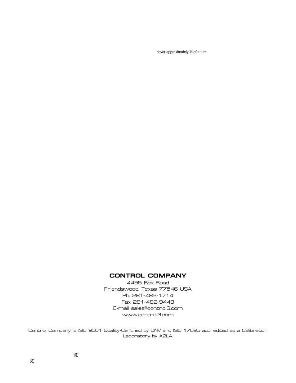 Control company | Control Company 5040 100-HOUR TIMER User Manual | Page 2 / 2