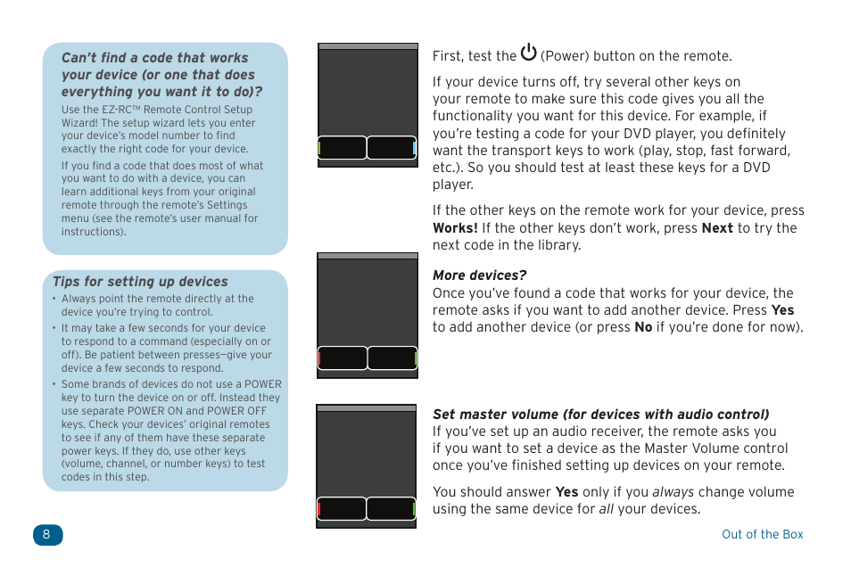 Tips for setting up devices | Acoustic Research ARRX18G User Manual | Page 8 / 48