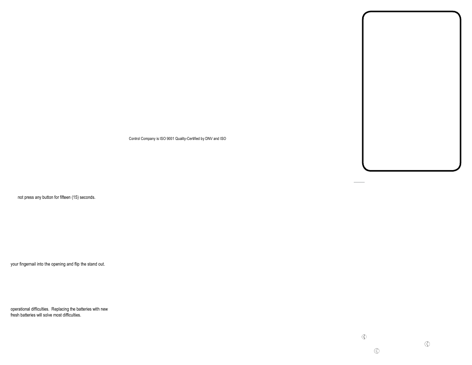 Traceable | Control Company 4241 EXTREME ACCURACY STANDARDS THERMOMETER User Manual | Page 2 / 2