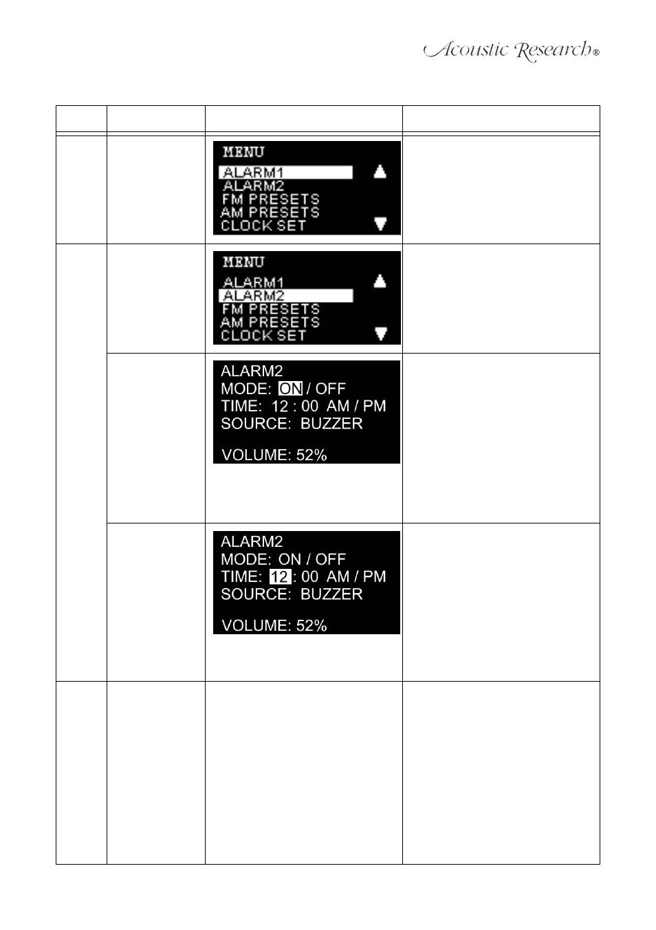 Acoustic Research ART7 User Manual | Page 19 / 96