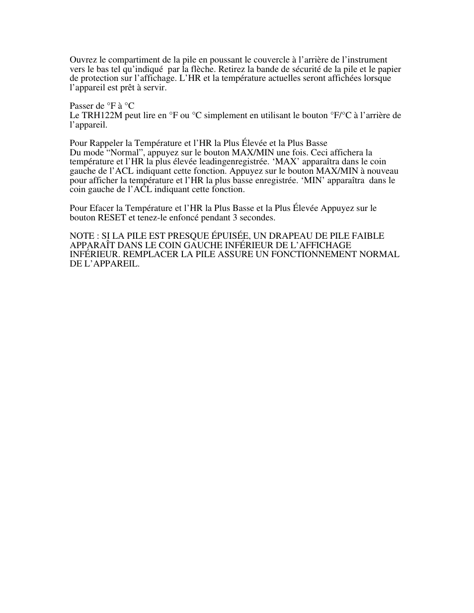 Cooper-Atkins TRH122M User Manual | Page 2 / 2