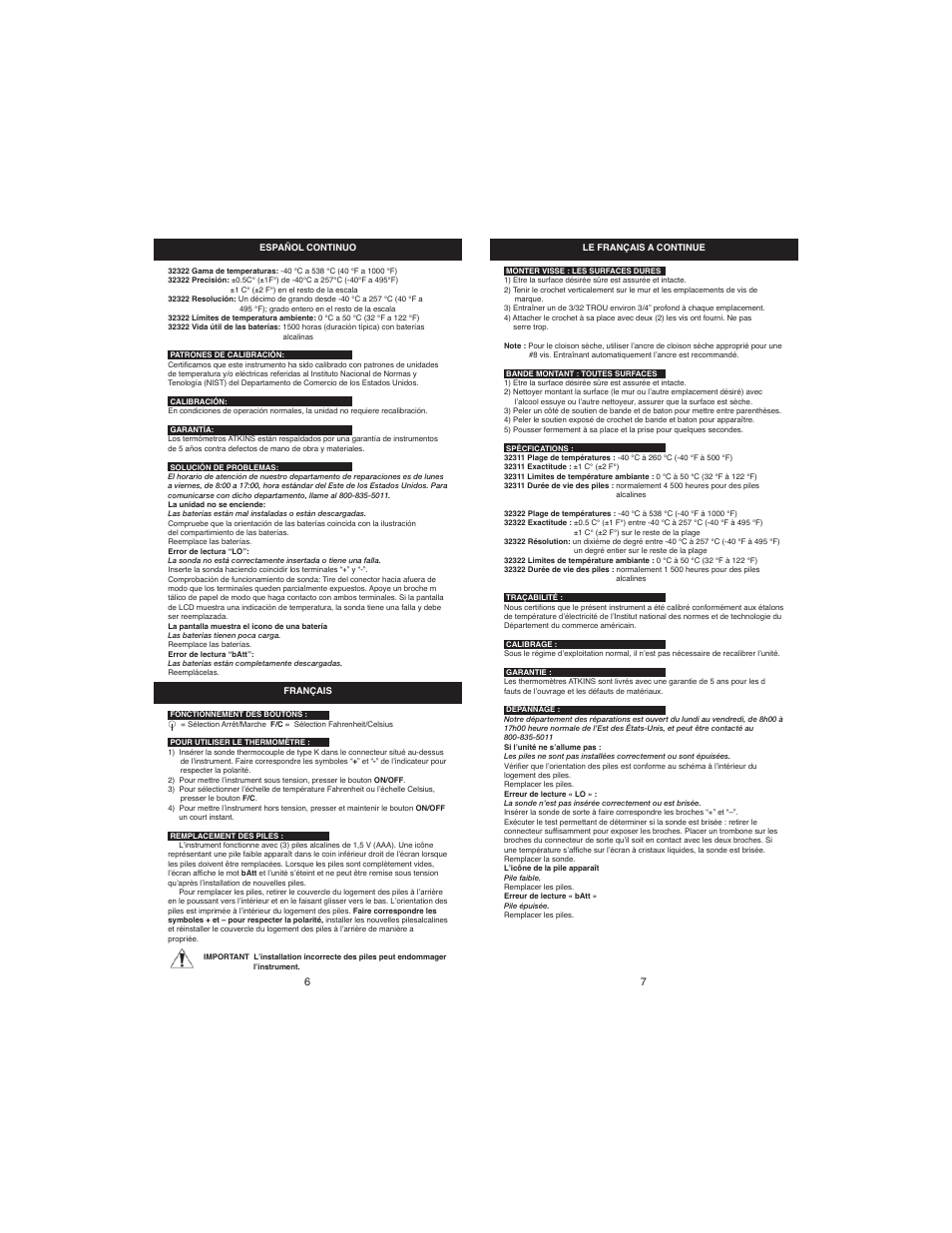 Cooper-Atkins 32311-K User Manual | Page 4 / 7