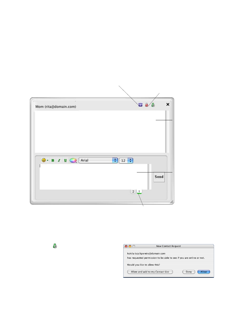 5 instant messaging (im) | CounterPath eyeBeam 1.5 User Guide for Mac User Manual | Page 32 / 70