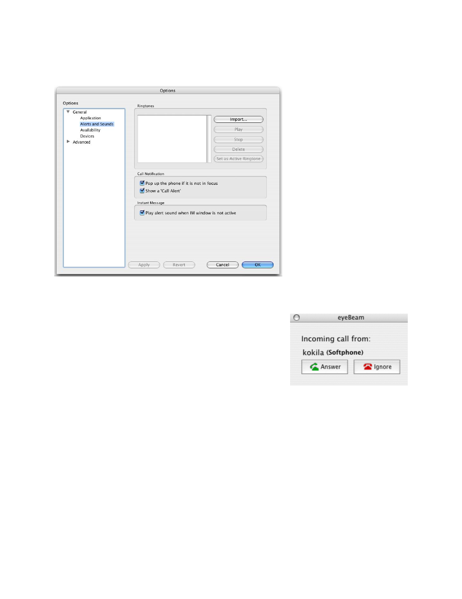 CounterPath eyeBeam 1.5 User Guide for Mac User Manual | Page 35 / 70