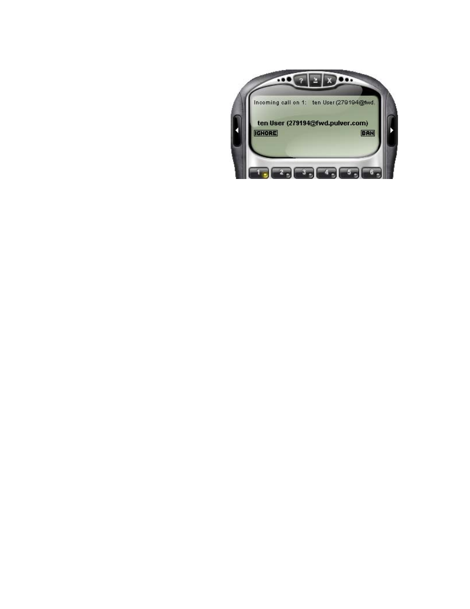 7 placing a call on hold, 8 dial pad controls, 1 microphone and speaker adjustment | Figure 5 - incoming call | CounterPath eyeBeam 1.11 User Guide for Windows User Manual | Page 20 / 44