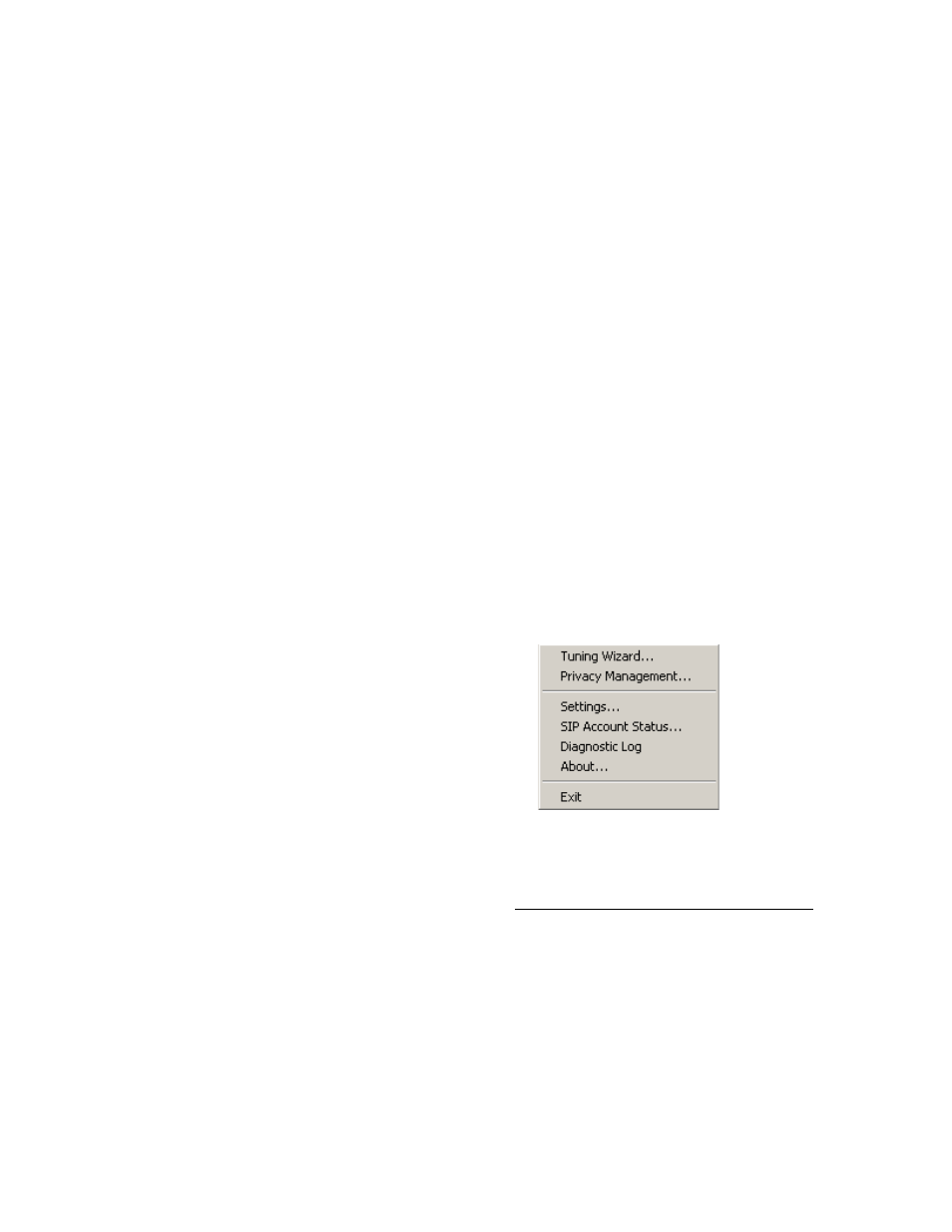 2 codec selection, 9 context menu, 1 the privacy management window | Figure 6 - dial pad context menu | CounterPath eyeBeam 1.11 User Guide for Windows User Manual | Page 21 / 44