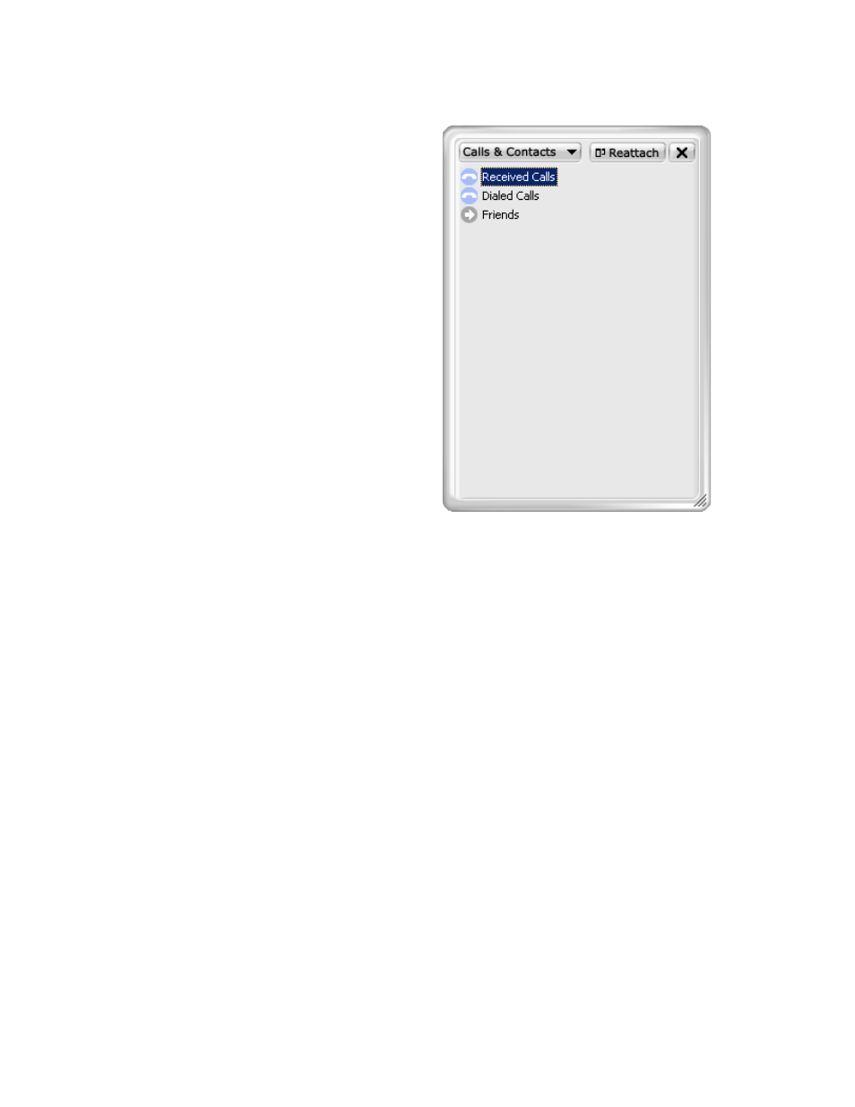 1 recent calls, Figure 8 - the contact drawer | CounterPath eyeBeam 1.11 User Guide for Windows User Manual | Page 30 / 44