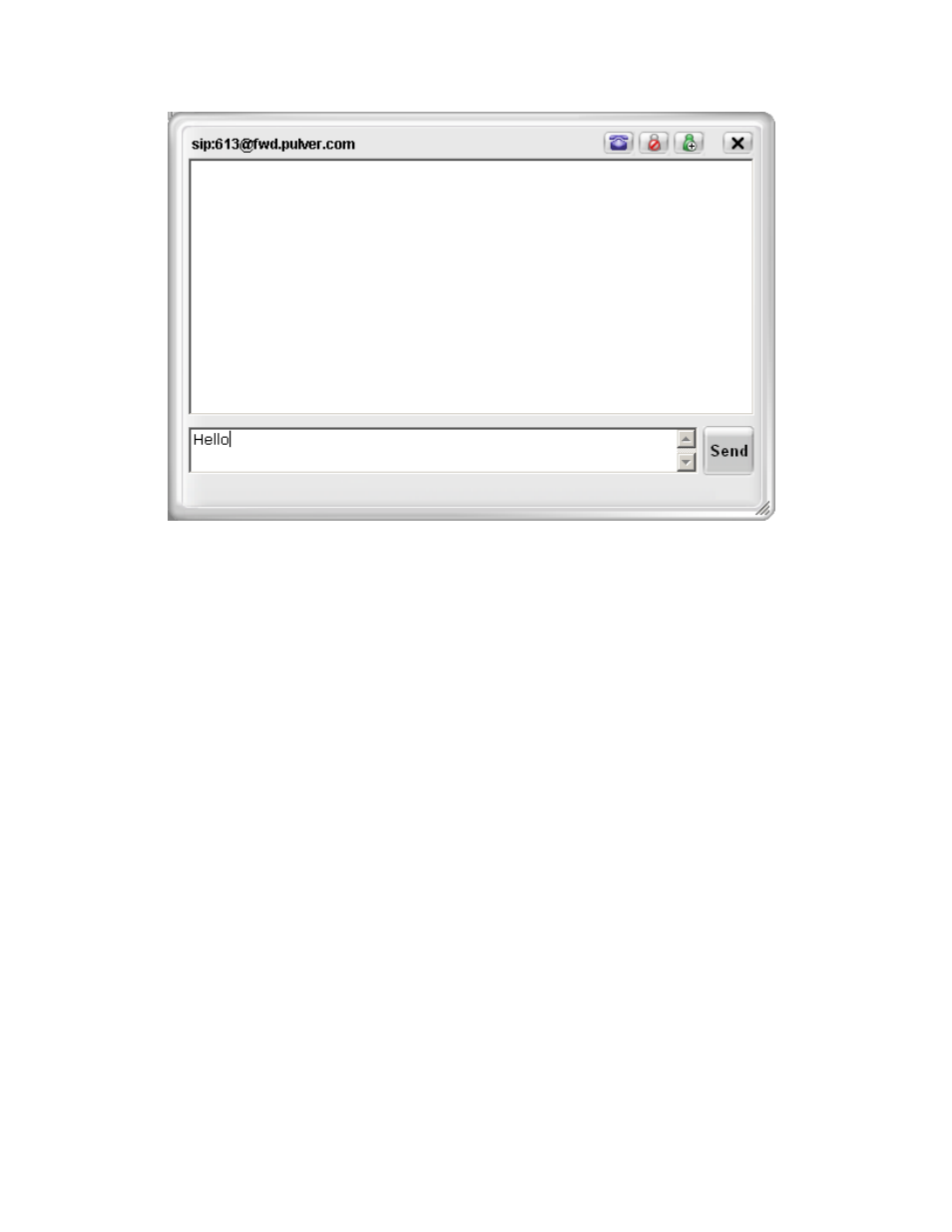 3 the video drawer, Figure 9 - the instant message window | CounterPath eyeBeam 1.11 User Guide for Windows User Manual | Page 32 / 44