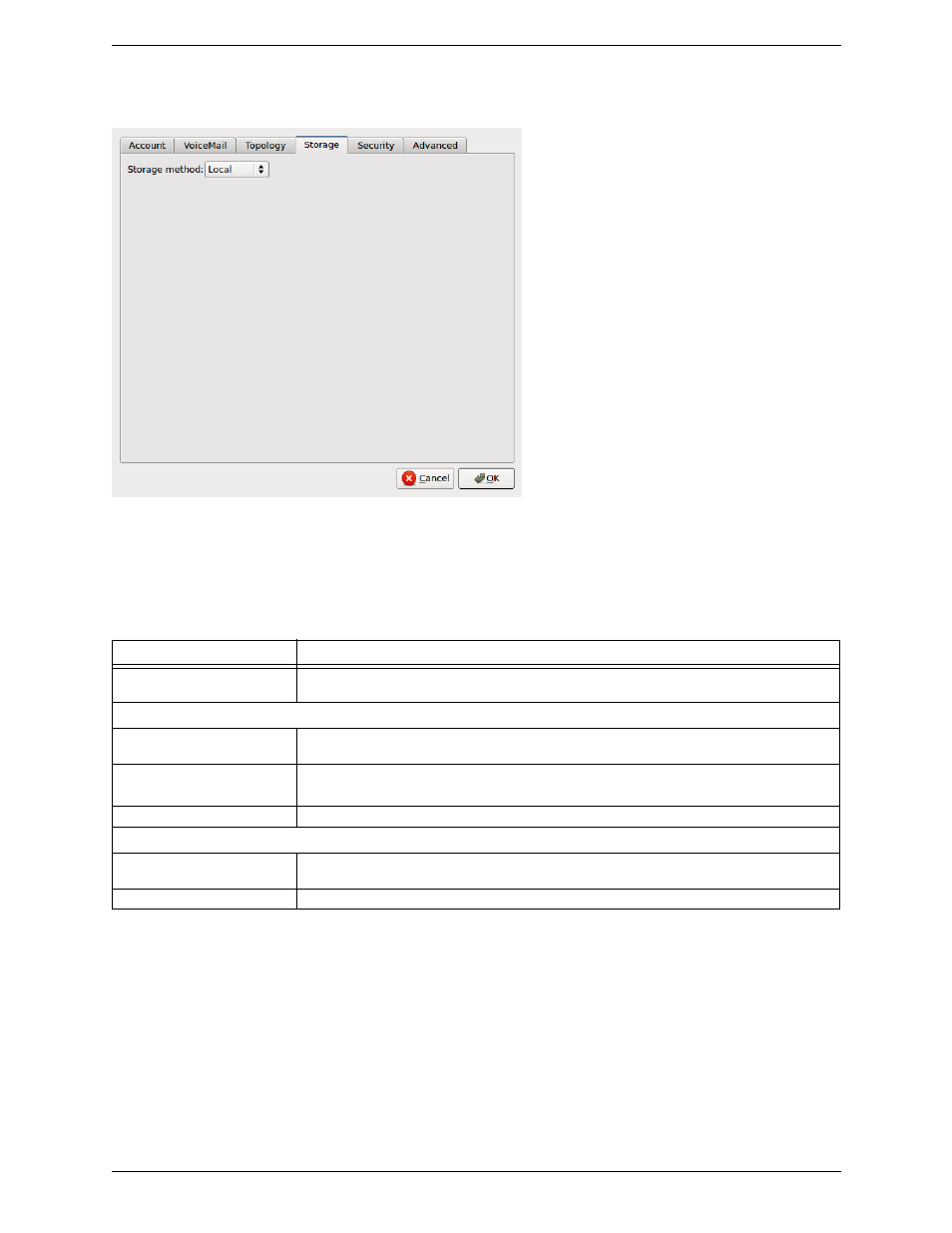 4 sip account properties - storage, Sip account properties – storage, 4 sip account properties – storage | CounterPath Bria for Linux Administrator Guide User Manual | Page 18 / 42