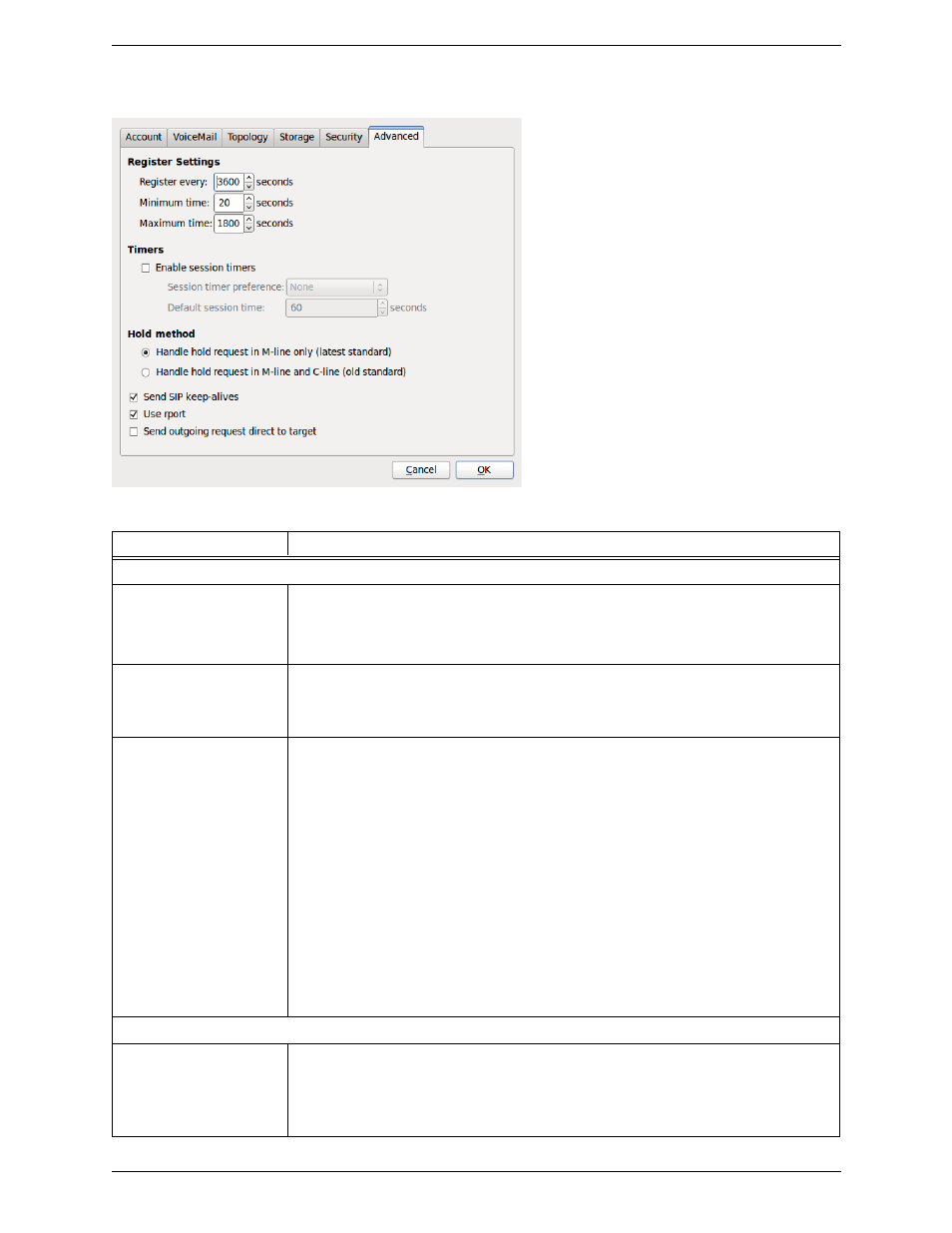 6 sip account properties - advanced, Sip account properties – advanced, 6 sip account properties – advanced | CounterPath Bria for Linux Administrator Guide User Manual | Page 21 / 42