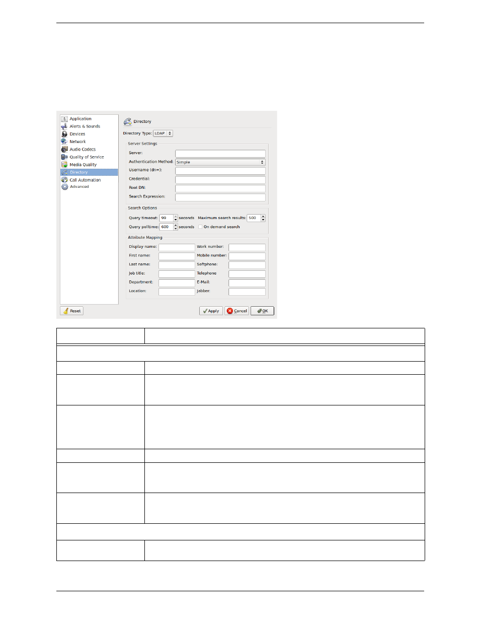 4 preferences - directory, Preferences – directory, 4 preferences – directory | CounterPath Bria for Linux Administrator Guide User Manual | Page 28 / 42