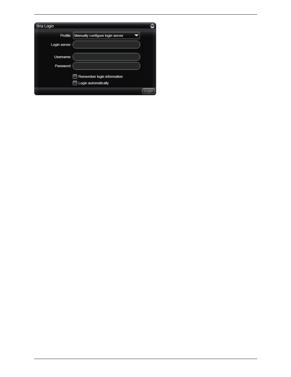 3 changing the login profile | CounterPath Bria 3.0 Provisioning Guide – Retail Deployments User Manual | Page 15 / 26