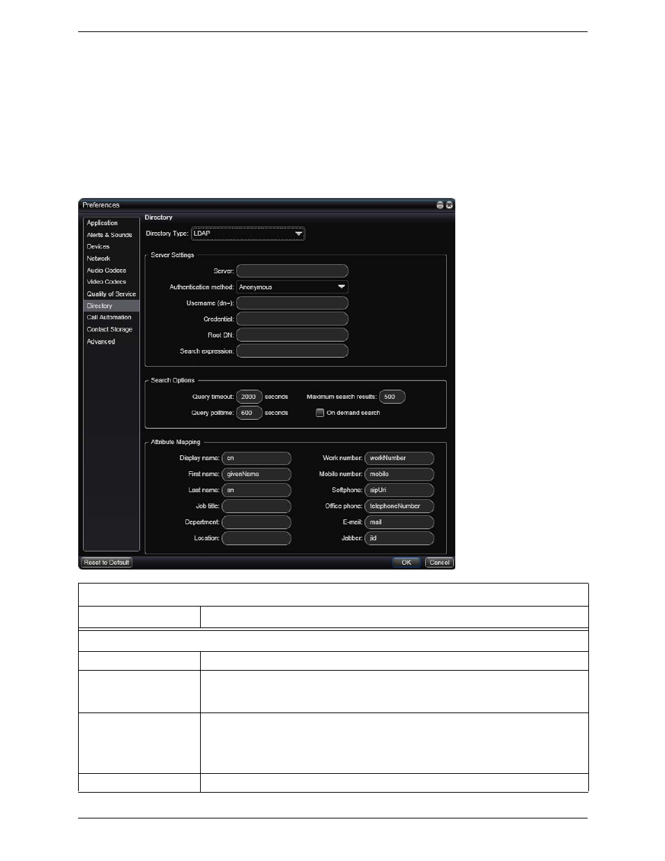 5 preferences - directory, Preferences – directory, 5 preferences – directory | CounterPath Bria 3.0 Administrator Guide User Manual | Page 41 / 66