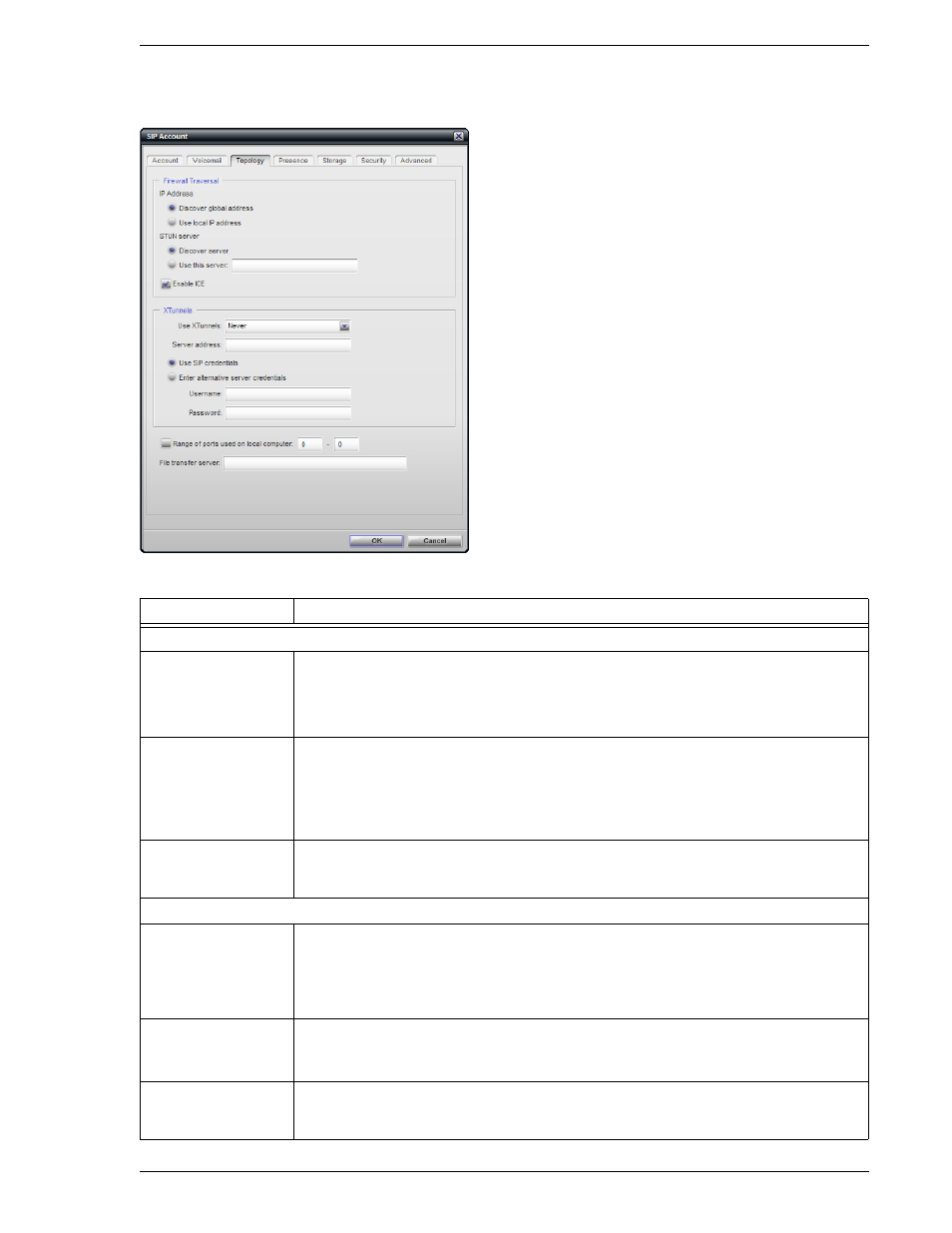 5 sip account properties - topology, Sip account properties – topology, 5 sip account properties – topology | CounterPath Bria Professional 2.5 Administrator Guide User Manual | Page 23 / 56