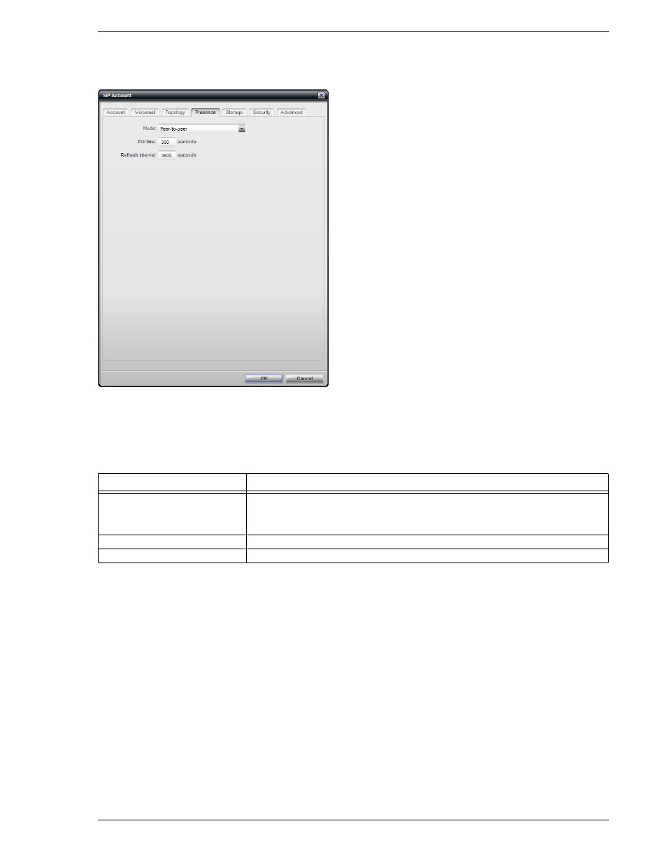 6 sip account properties - presence, Sip account properties – presence, 6 sip account properties – presence | CounterPath Bria Professional 2.5 Administrator Guide User Manual | Page 25 / 56