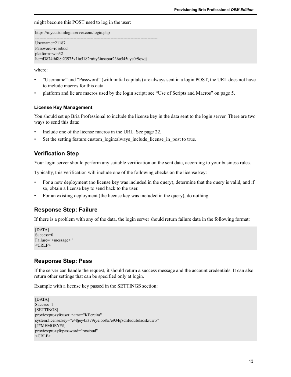 CounterPath Bria Professional 2.5 Provisioning Guide User Manual | Page 17 / 28