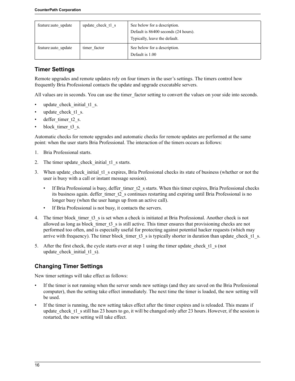 CounterPath Bria Professional 2.5 Provisioning Guide User Manual | Page 20 / 28