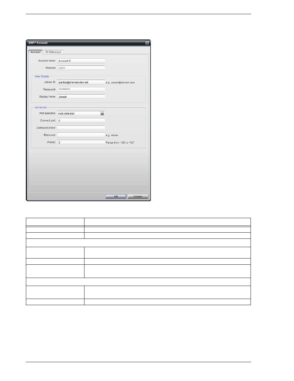 2 xmpp account, Xmpp account | CounterPath Bria Professional 2.3 Administrator Guide User Manual | Page 14 / 50