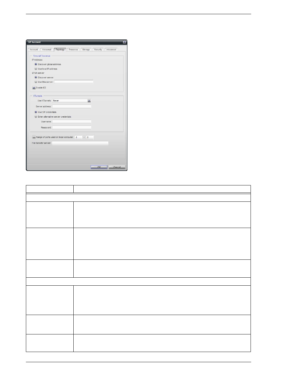 5 sip account properties - topology, Sip account properties – topology, 5 sip account properties – topology | CounterPath Bria Professional 2.3 Administrator Guide User Manual | Page 20 / 50