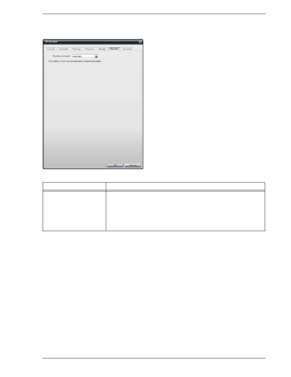 8 sip account properties - security, Sip account properties – security, 8 sip account properties – security | CounterPath Bria Professional 2.3 Administrator Guide User Manual | Page 25 / 50