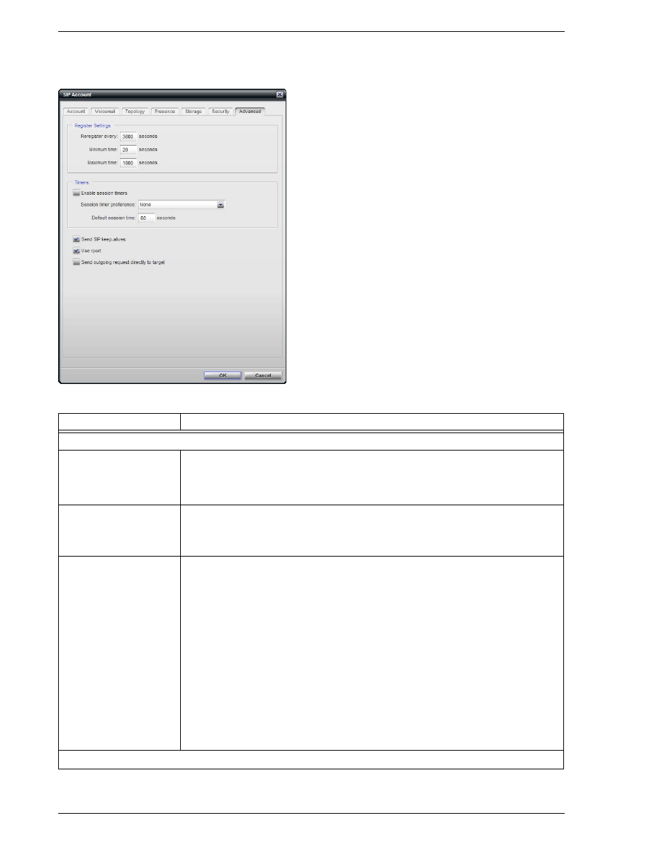 9 sip account properties - advanced, Sip account properties – advanced, 9 sip account properties – advanced | CounterPath Bria Professional 2.3 Administrator Guide User Manual | Page 26 / 50