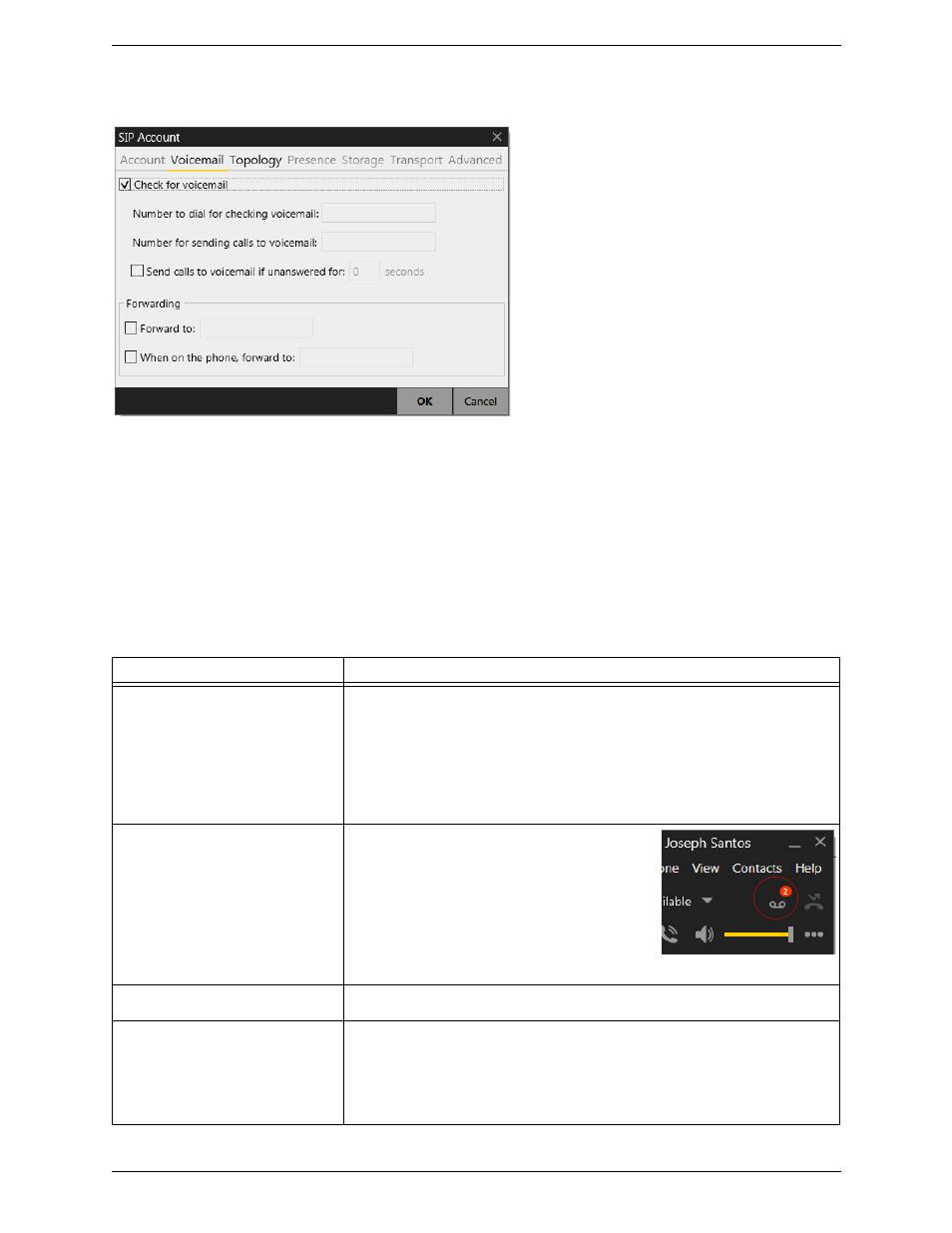 5 sip account properties – voicemail, Sip account properties – voicemail, Icemail accounts | CounterPath Bria 4 Administrator Guide User Manual | Page 28 / 58