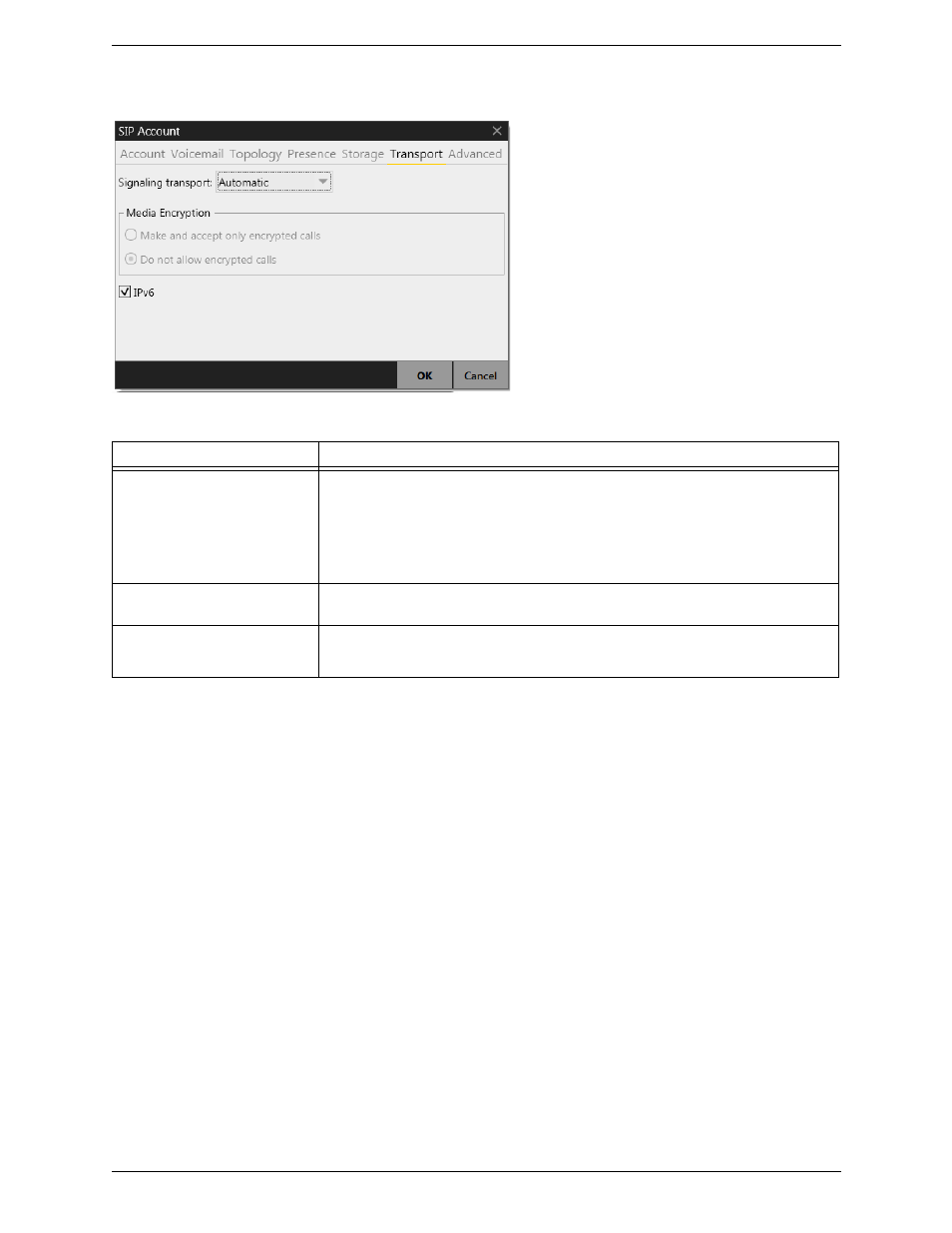 9 sip account properties – transport, Sip account properties – transport | CounterPath Bria 4 Administrator Guide User Manual | Page 38 / 58