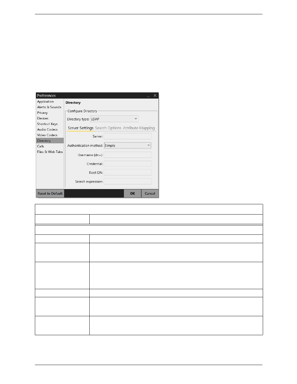 4 preferences – directory, Preferences – directory | CounterPath Bria 4 Administrator Guide User Manual | Page 46 / 58