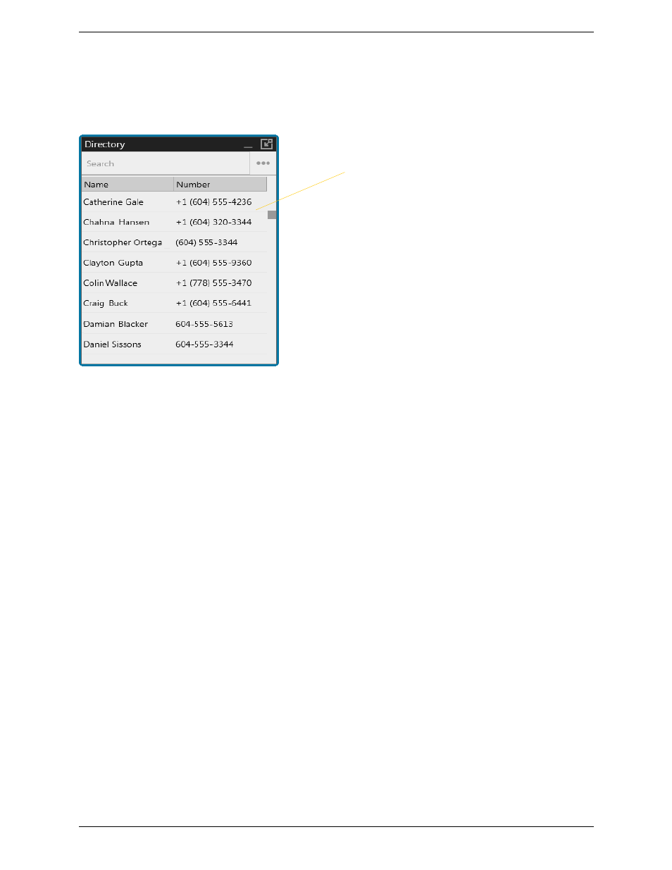 3 directory tab, Directory tab | CounterPath Bria 4 Windows User Guide - Enterprise Deployments User Manual | Page 75 / 104