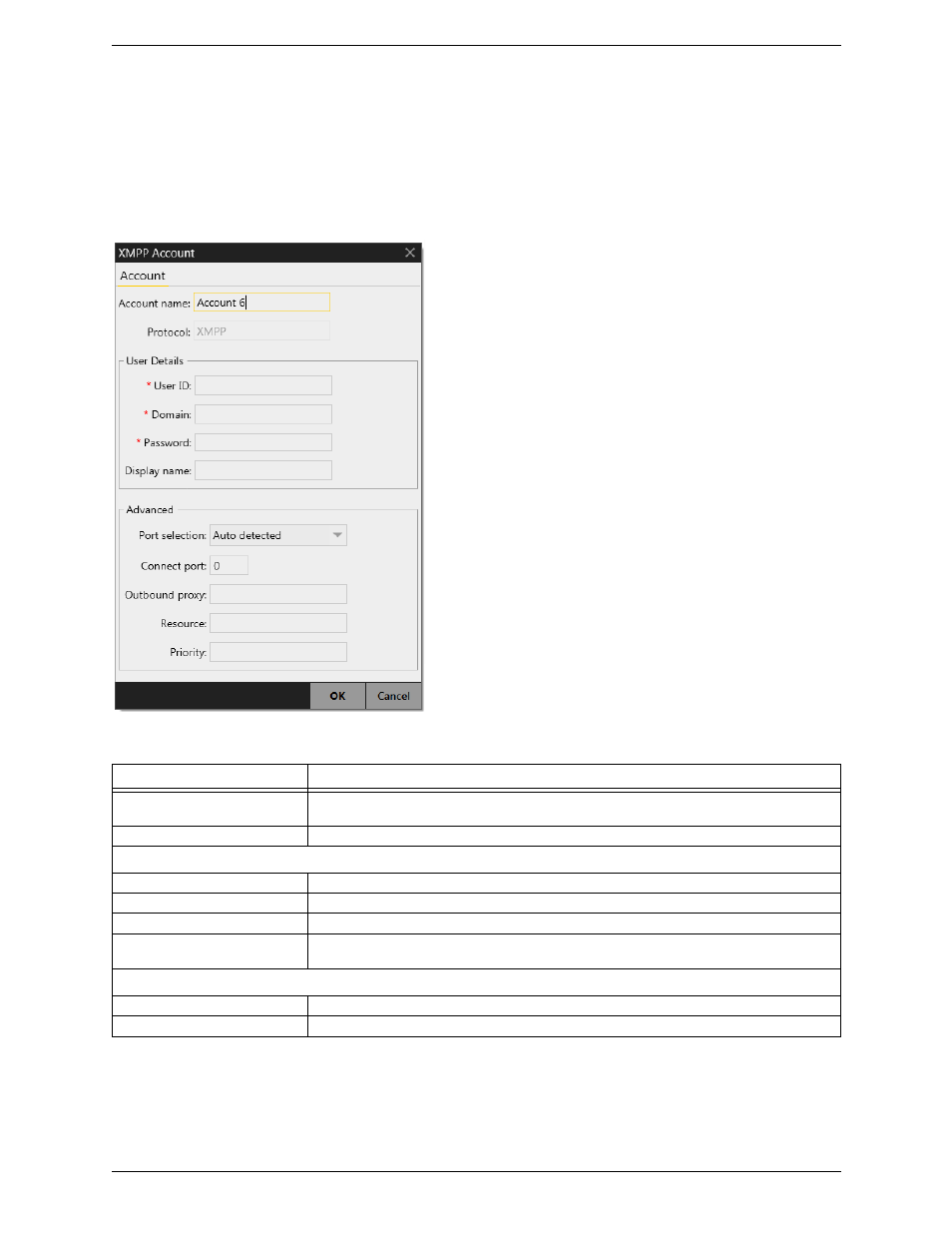 Xmpp account | CounterPath Bria 4 Windows User Guide - Enterprise Deployments User Manual | Page 83 / 104