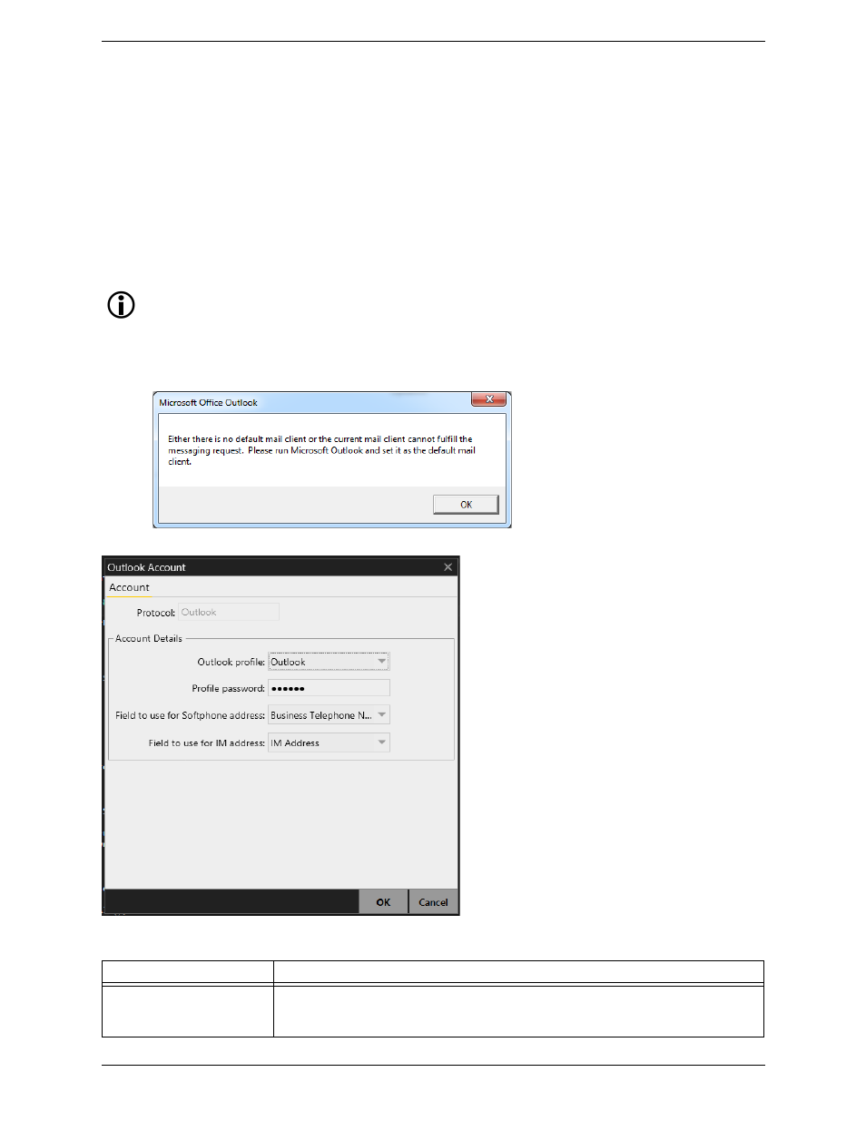 Outlook account | CounterPath Bria 4 Windows User Guide - Enterprise Deployments User Manual | Page 85 / 104