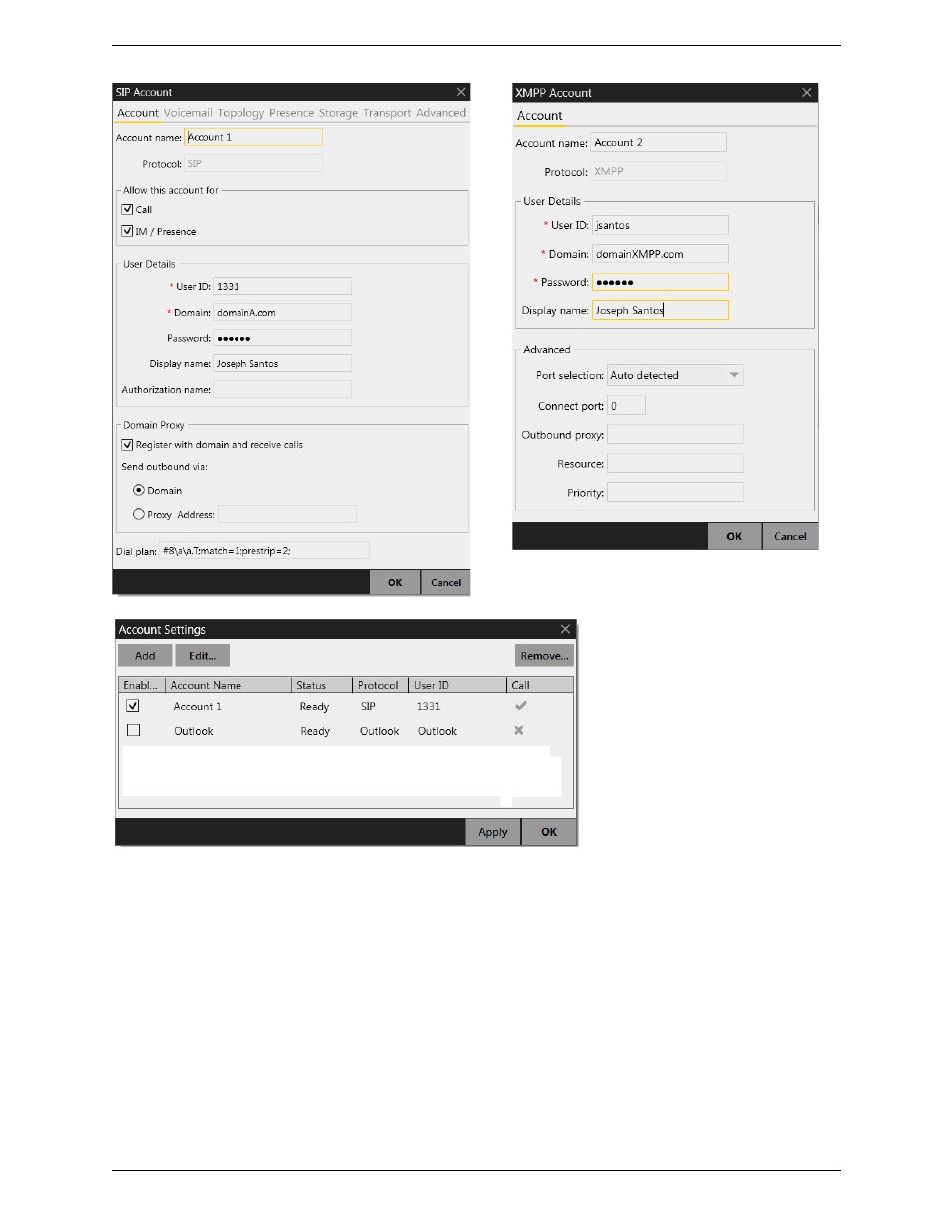 Populating your contact list | CounterPath Bria 4 Windows User Guide - Enterprise Deployments User Manual | Page 9 / 104