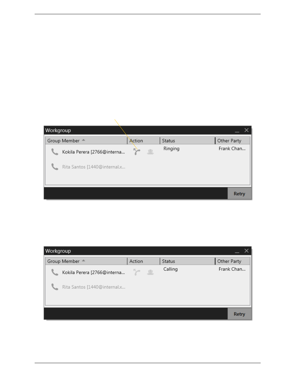11 viewing your workgroup, Viewing your workgroup | CounterPath Bria 4 Windows User Guide - Retail Deployments User Manual | Page 32 / 114