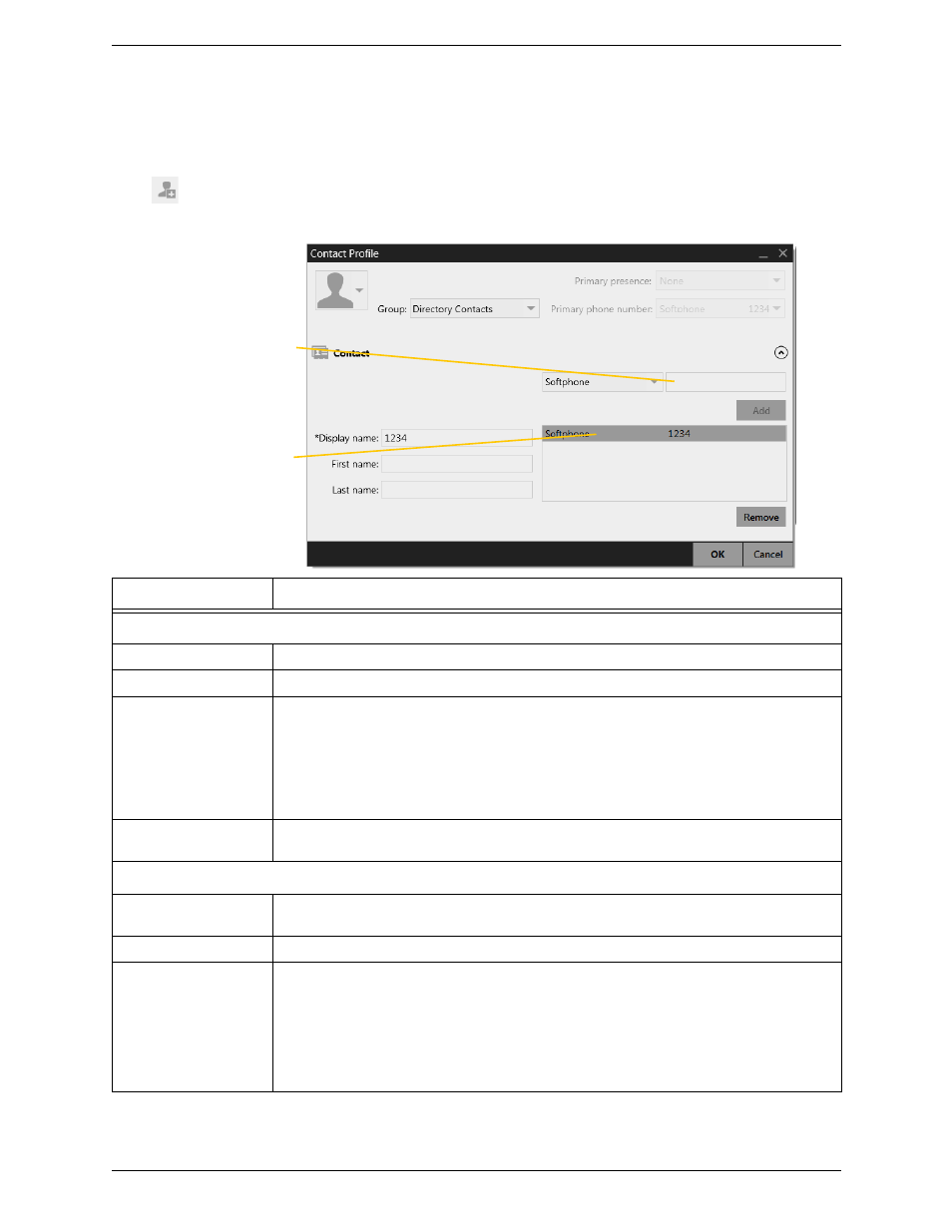 2 managing contacts and groups, Managing contacts and groups, Adding a contact | CounterPath Bria 4 Windows User Guide - Retail Deployments User Manual | Page 57 / 114