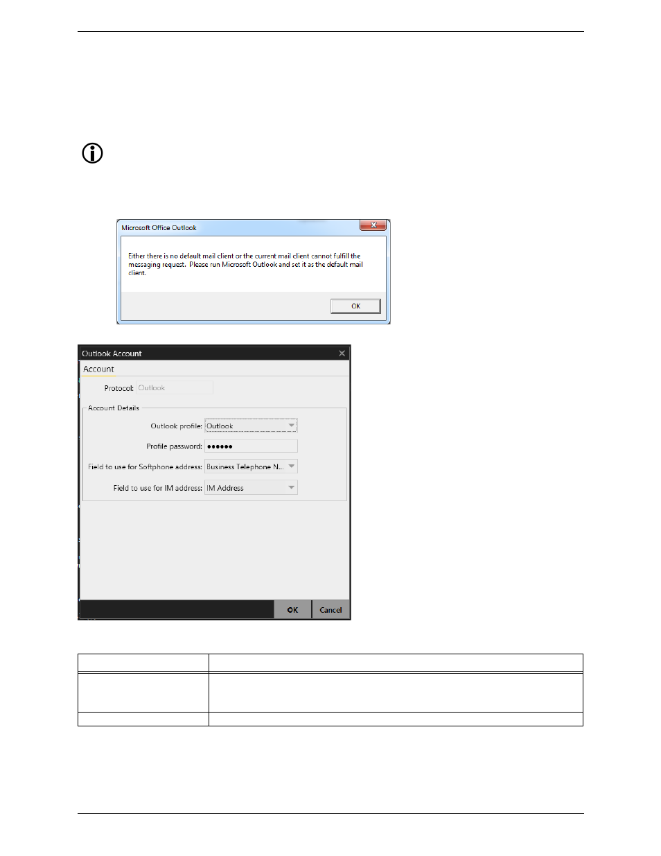 Outlook account | CounterPath Bria 4 Windows User Guide - Retail Deployments User Manual | Page 88 / 114
