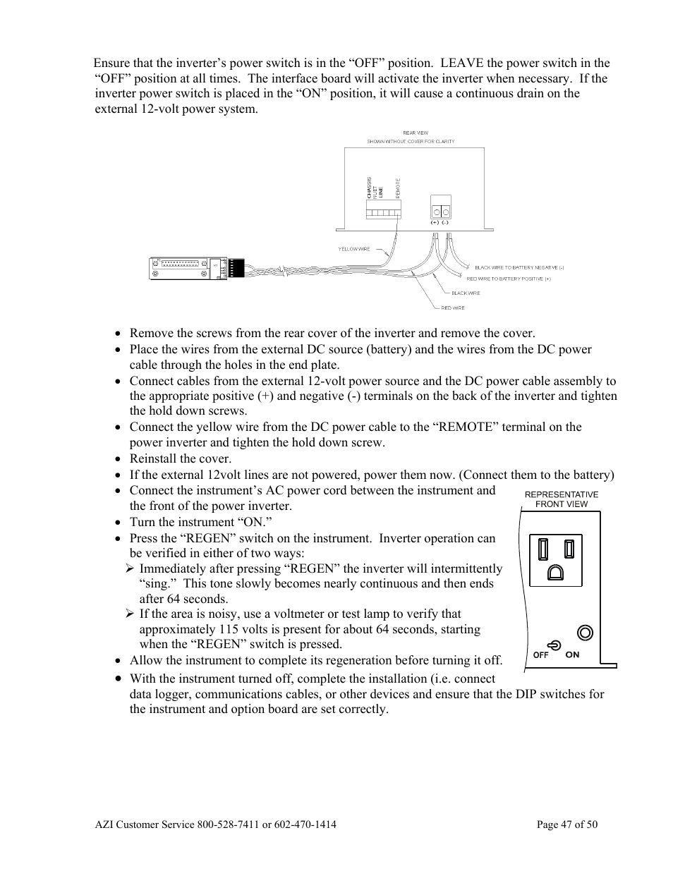 Arizona Hydrogen Sulfide Analyzer Jerome 631-X User Manual | Page 47 / 50