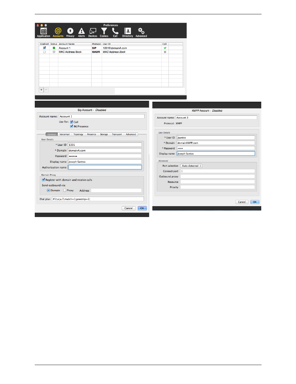 Setting up for voicemail, Populating your contact list | CounterPath Bria 4 Mac User Guide - Retail Deployments User Manual | Page 10 / 90