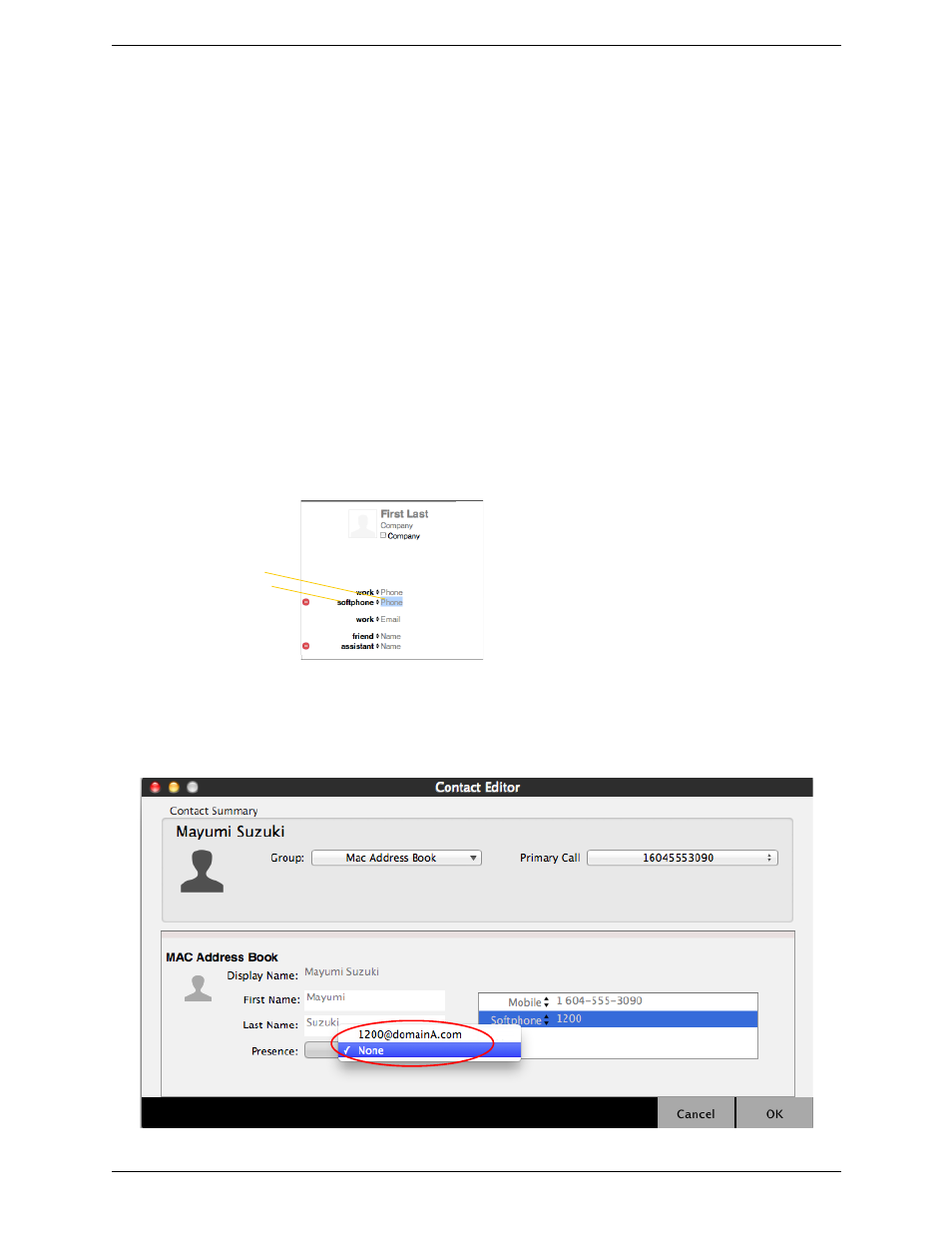 1 populating the contact list, Populating from the mac address book, Populating the contact list | CounterPath Bria 4 Mac User Guide - Retail Deployments User Manual | Page 36 / 90