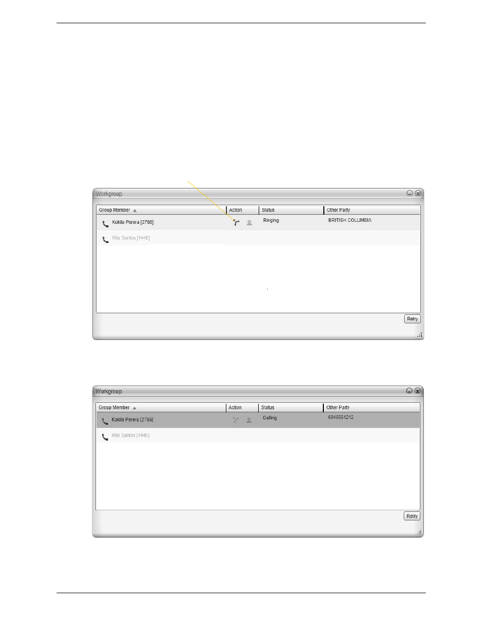 11 viewing your workgroup, Viewing your workgroup | CounterPath Bria 3.5.2 for Windows User Guide - Retail Deployments User Manual | Page 29 / 98