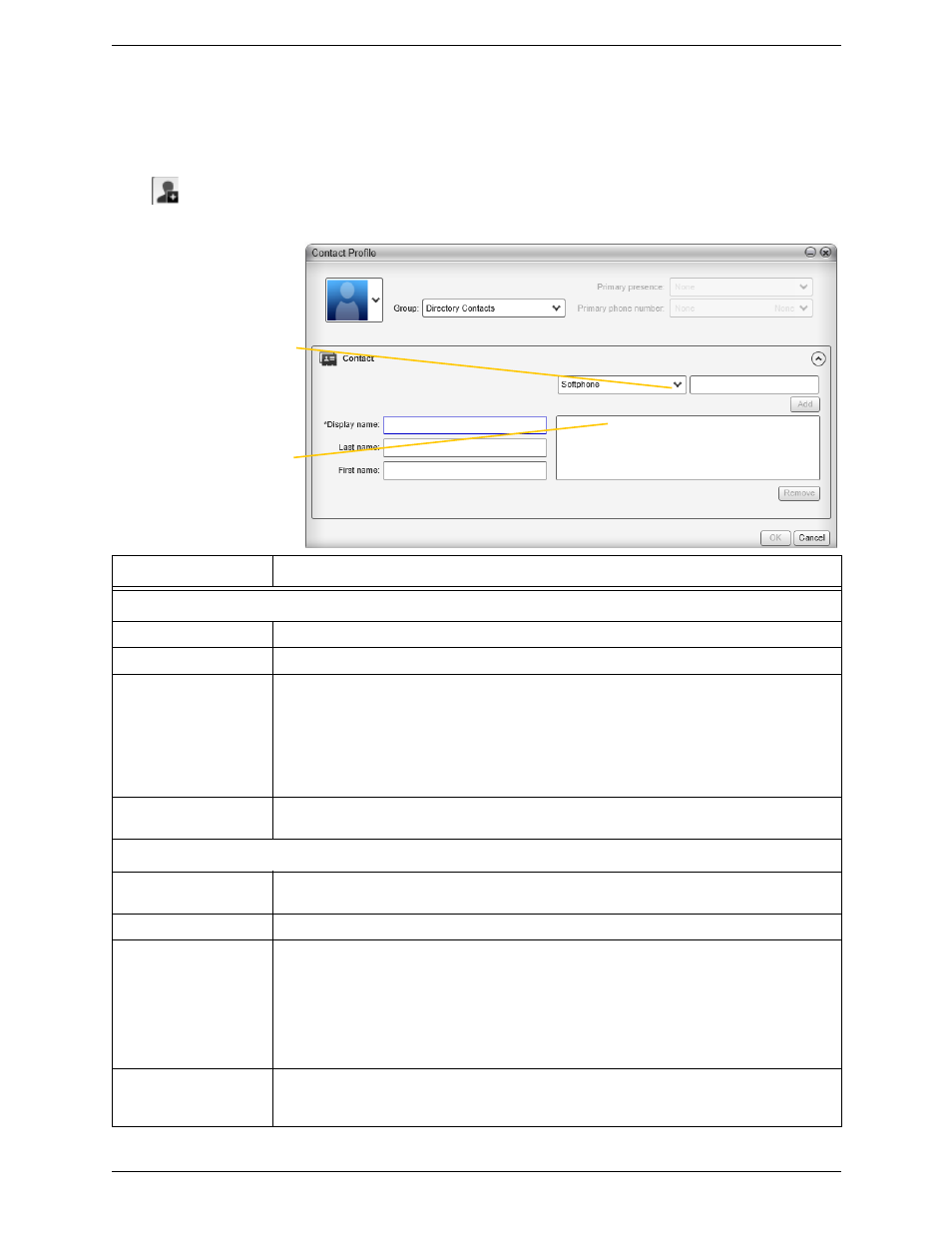 2 managing contacts and groups, Managing contacts and groups, Adding a contact | CounterPath Bria 3.5.2 for Windows User Guide - Retail Deployments User Manual | Page 41 / 98