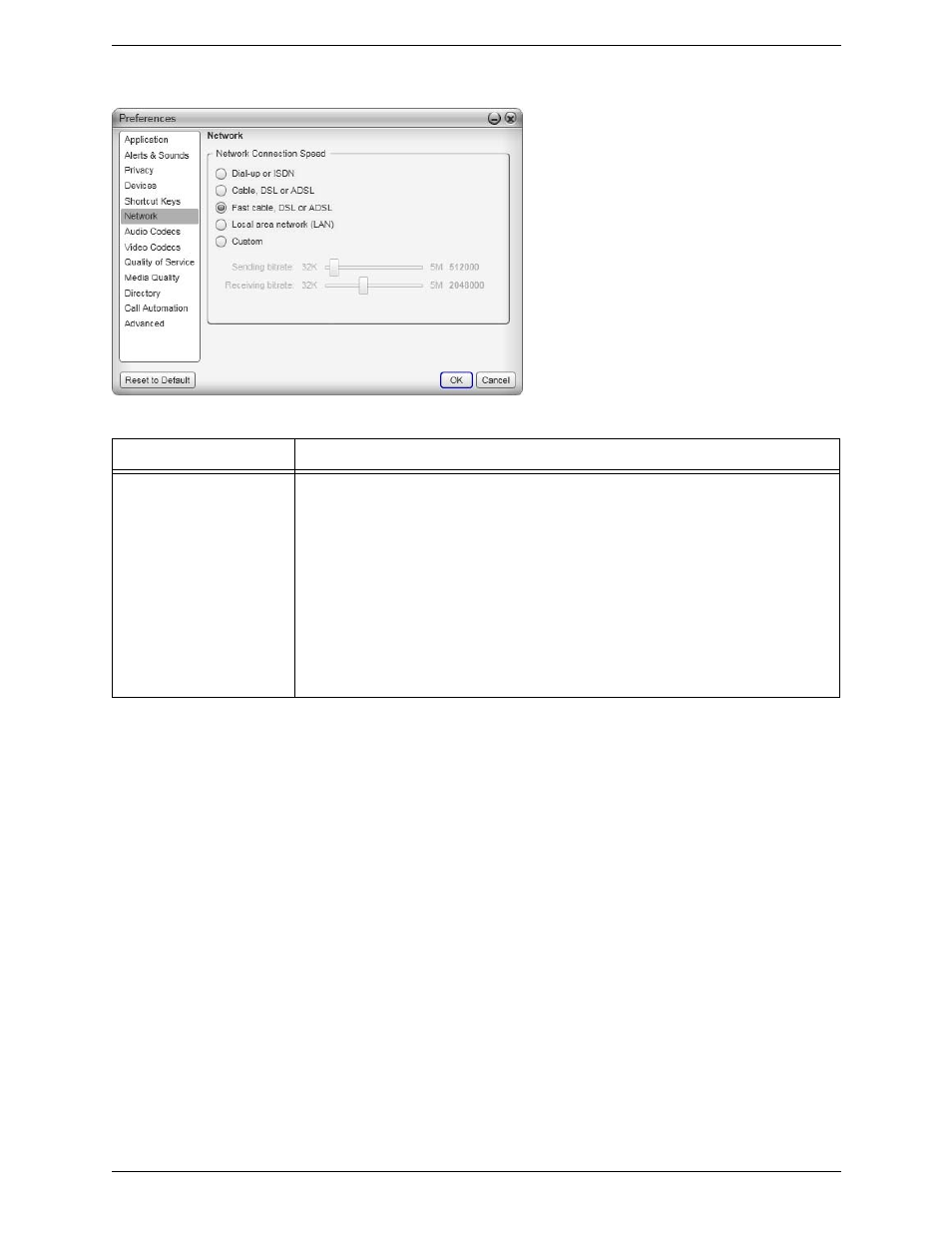 Preferences – network | CounterPath Bria 3.3 for Windows User Guide - Retail Deployments User Manual | Page 79 / 104