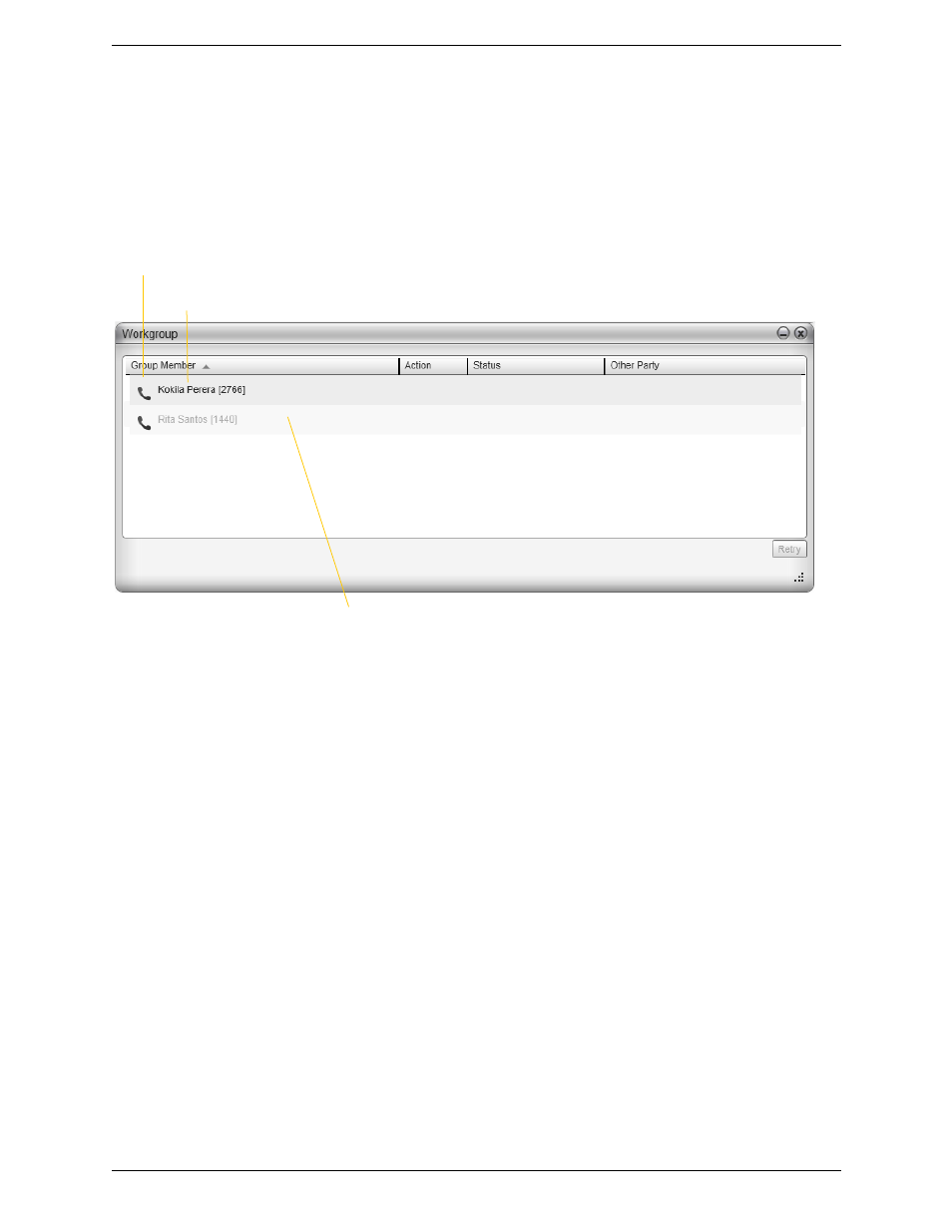 11 viewing your workgroup, Viewing your workgroup | CounterPath Bria 3.5 for Windows User Guide - Enterprise Deployments User Manual | Page 29 / 90